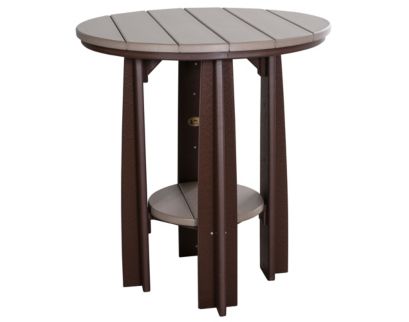 Amish Outdoors Weatherwood/Chestnut Balcony Dining Table