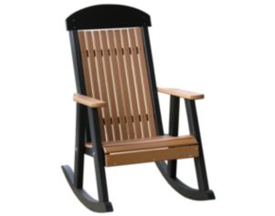 Amish Outdoors Grandpa Cedar/Black Porch Rocker