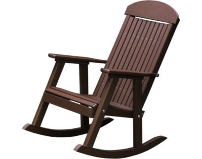 Amish Outdoors Grandpa Chestnut Porch Rocker