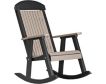 Amish Outdoors Grandpa Weatherwood/Black Porch Rocker small image number 1