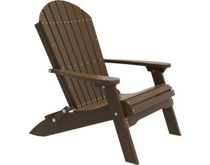 Amish Outdoors Chestnut Folding Adirondack Chair