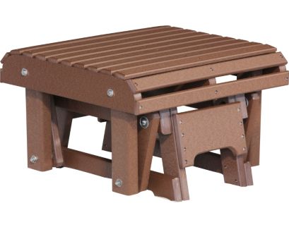 Amish Outdoors Classic Chestnut Adirondack Chair Gliding Footrest