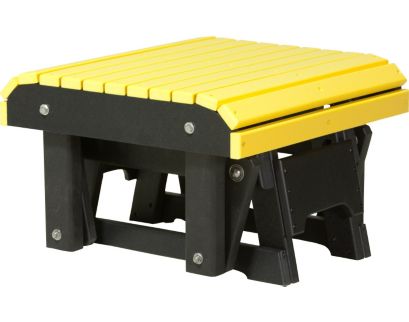 Amish Outdoors Classic Yellow/Black Adirondack Chair Gliding Footrest