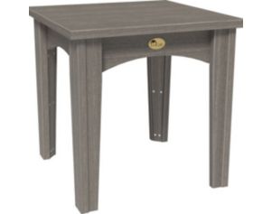 Amish Outdoors Polywood Island Gray End Table