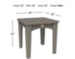 Amish Outdoors Polywood Island Gray End Table small image number 2