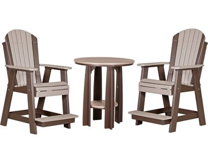 Amish Outdoors 2 Balcony Adirondack Chairs & Table