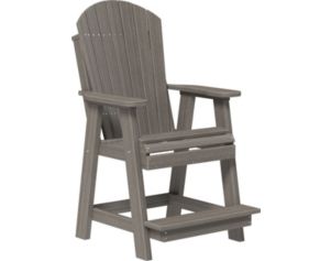 Amish Outdoors Coastal Gray Polywood Balcony Chair