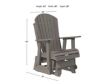 Amish Outdoors Deluxe Coastal Gray Adirondack Glider Chair small image number 2