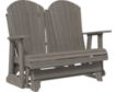 Amish Outdoors Deluxe Coastal Gray Adirondack Gliding Loveseat small image number 1