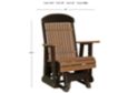 Amish Outdoors Classic High-Back Outdoor Glider Chair small image number 3