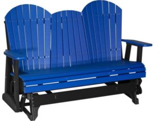 Amish Outdoors Deluxe Adirondack Outdoor Glider Sofa with Console