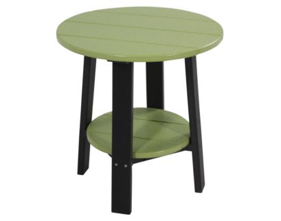 Amish Outdoors Deluxe 22-Inch Lime/Black Side Table