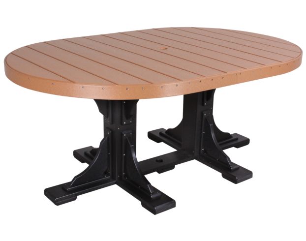 Amish Outdoors Oval Outdoor Dining Table large