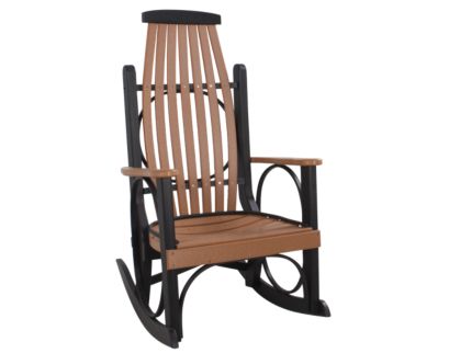 Amish Outdoors Grandpa Cedar/Black Rocker