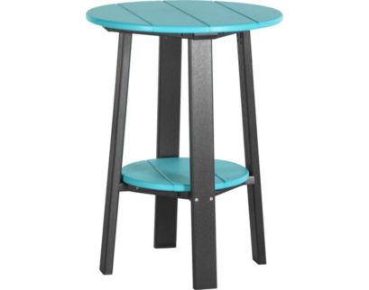 Amish Outdoors Deluxe 28-Inch Aruba/Black Side Table