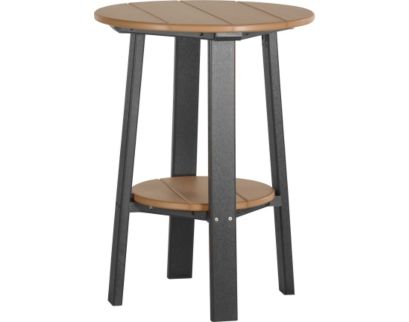 Amish Outdoors Deluxe 28-Inch Cedar/Black Side Table