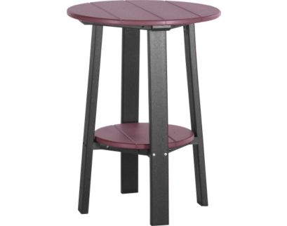 Amish Outdoors Deluxe 28-Inch Cherry/Black Side Table