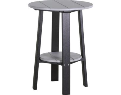 Amish Outdoors Deluxe 28-Inch Gray/Black Side Table