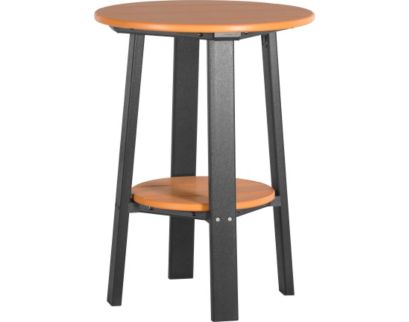 Amish Outdoors Deluxe 28-Inch Tangerine/Black Side Table