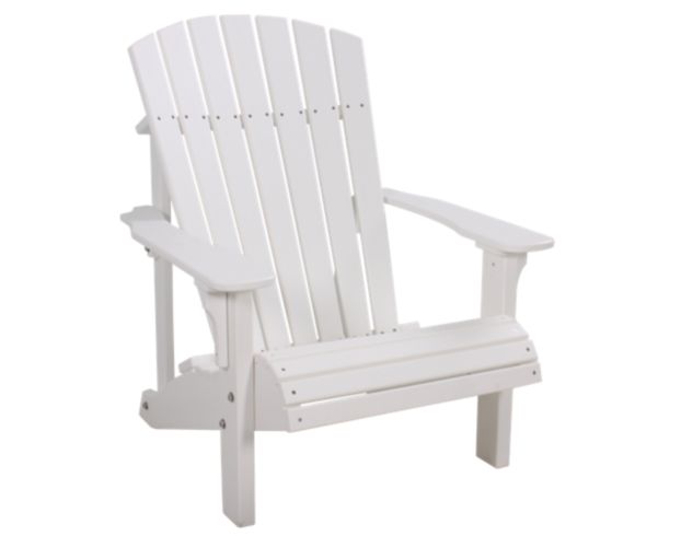 Amish Outdoors White Deluxe Adirondack Chair large image number 1