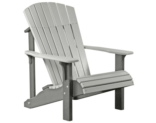 Amish Outdoors Gray Deluxe Adirondack Chair large image number 1