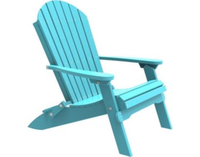 Amish Outdoors Aruba Blue Folding Adirondack Chair