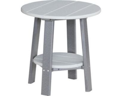 Amish Outdoors Deluxe 22-Inch Gray/Slate Side Table