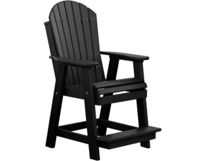 Amish Outdoors Black Balcony Adirondack Chair