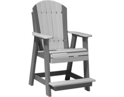 Amish Outdoors Gray/Slate Balcony Adirondack Chair