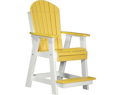 Amish Outdoors Yellow/White Balcony Adirondack Chair