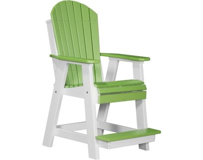 Amish Outdoors Lime/White Balcony Adirondack Chair