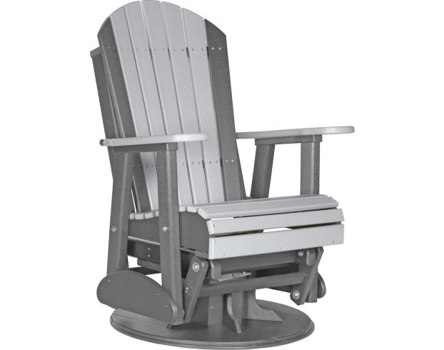 Amish Outdoors Gray/Slate Adirondack Swivel Glider Chair large image number 1