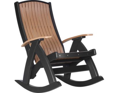 Amish Outdoors Grandpa Cedar/Black Comfort Rocker