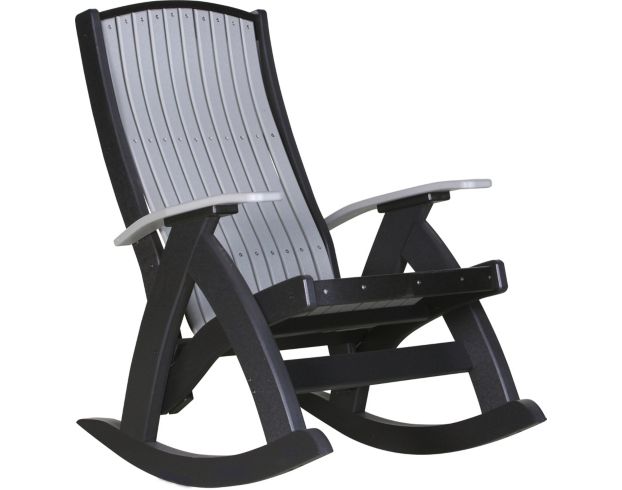 Amish Outdoors Grandpa Gray/Black Comfort Rocker large image number 1