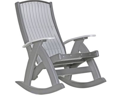 Amish Outdoors Grandpa Gray/Slate Comfort Rocker