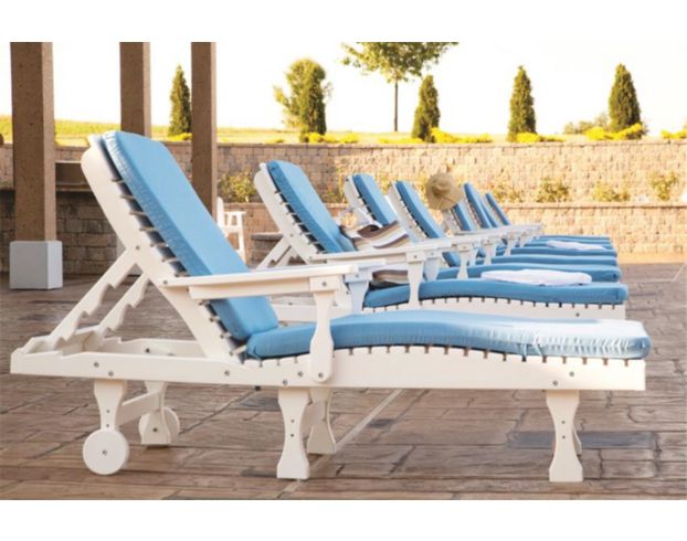 Amish Outdoors White Adirondack Lounge Chair large image number 2