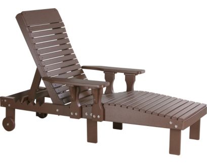 Amish Outdoors Chestnut Adirondack Lounge Chair