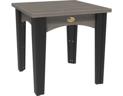 Amish Outdoors Island Coastal Gray/Black End Table