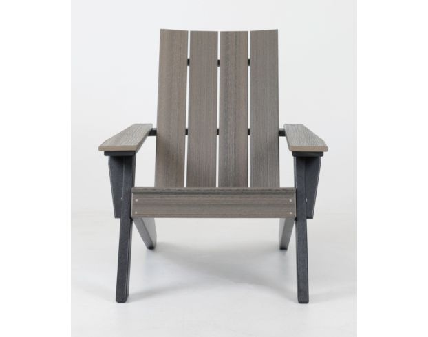 Amish Outdoors Urban Coastal Gray/Black Adirondack Chair large image number 1