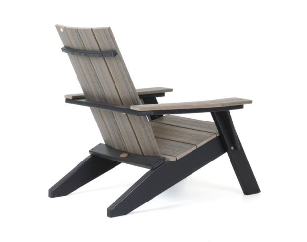 Amish Outdoors Urban Coastal Gray/Black Adirondack Chair large image number 5