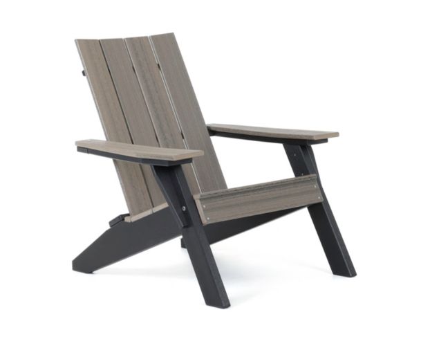 Amish Outdoors Urban Coastal Gray/Black Adirondack Chair large image number 7