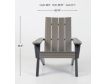 Amish Outdoors Urban Coastal Gray/Black Adirondack Chair small image number 8