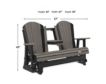 Amish Outdoors Deluxe Coastal Gray/Black Adirondack Glider Sofa with Console small image number 2