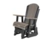 Amish Outdoors Deluxe Coastal Gray/Black Adirondack Glider Chair small image number 2