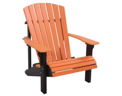 Amish Outdoors Deluxe Tangerine/Black Adirondack Chair