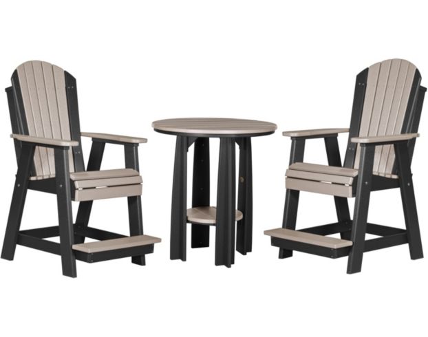 Amish Outdoors 2 Balcony Adirondack Chairs & Table large image number 1