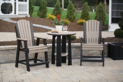 Amish Outdoors 2 Balcony Adirondack Chairs Table   KRWD357207 B