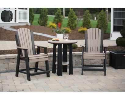 Amish Outdoors 2 Balcony Adirondack Chairs & Table