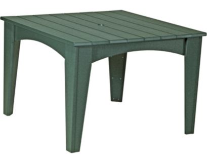 Amish Outdoors Island Green Square Dining Table