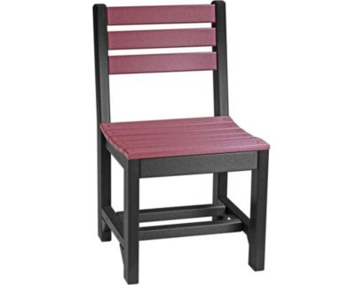 Amish Outdoors Island Cherry/Black Patio Dining Chair